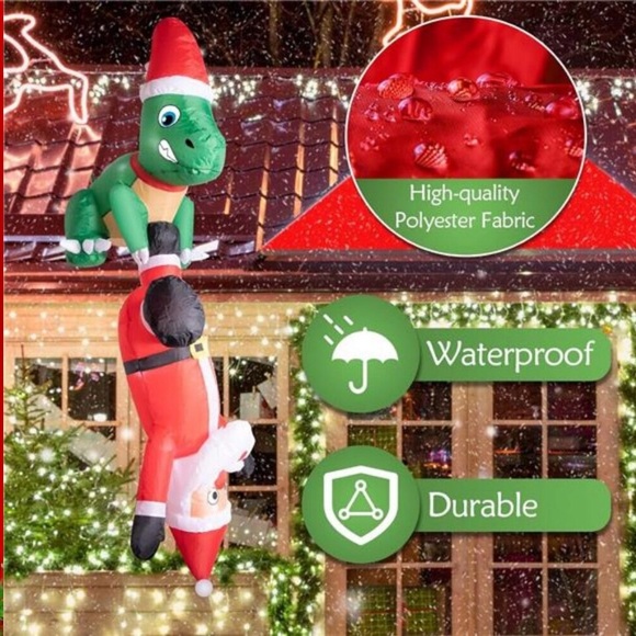 6 FT Hanging Christmas Inflatables Decor Outdoors Christmas...